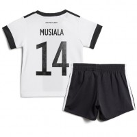 Saksa Jamal Musiala #14 Koti Peliasu Lasten MM-kisat 2022 Lyhythihainen (+ Lyhyet housut)